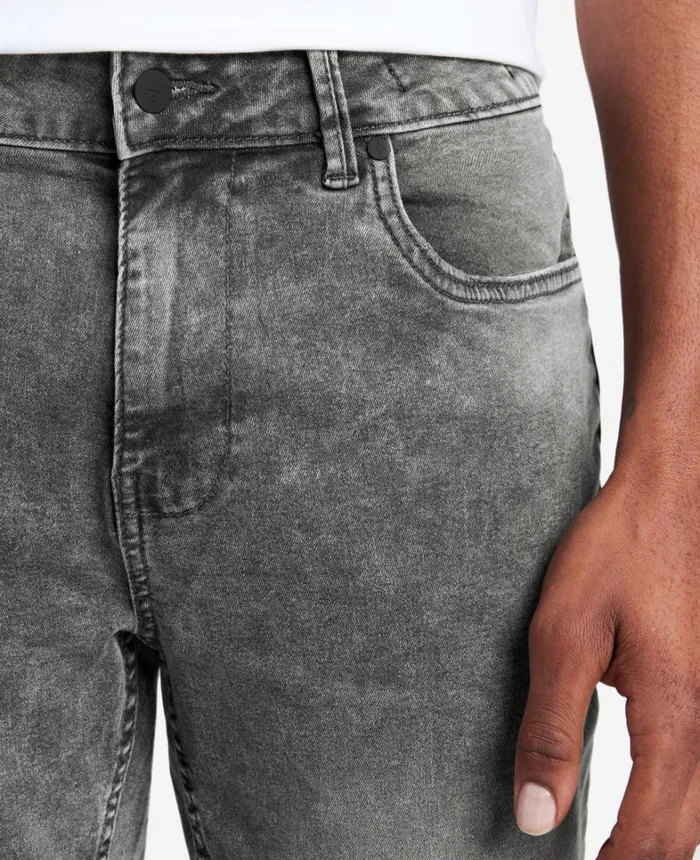 Kenneth Cole Denim Men AthleticFit Recycled Stretch Denim Jeans Lehr 8211 Acid Wash Grey