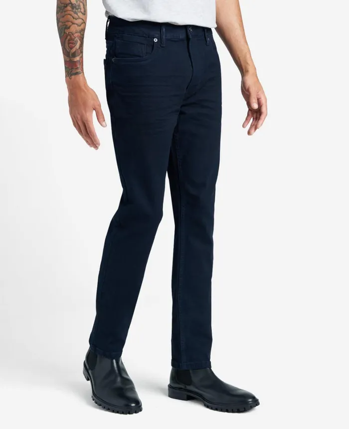 Kenneth Cole Denim Men SlimFit Recycled Stretch Denim Jeans Downing 8211 Dark Blue