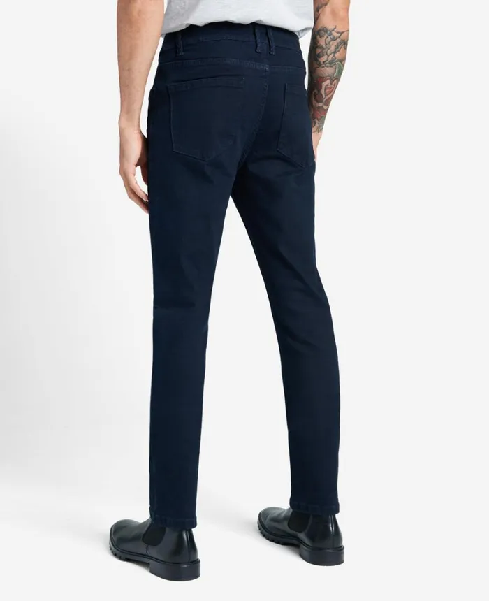 Kenneth Cole Denim Men SlimFit Recycled Stretch Denim Jeans Downing 8211 Dark Blue