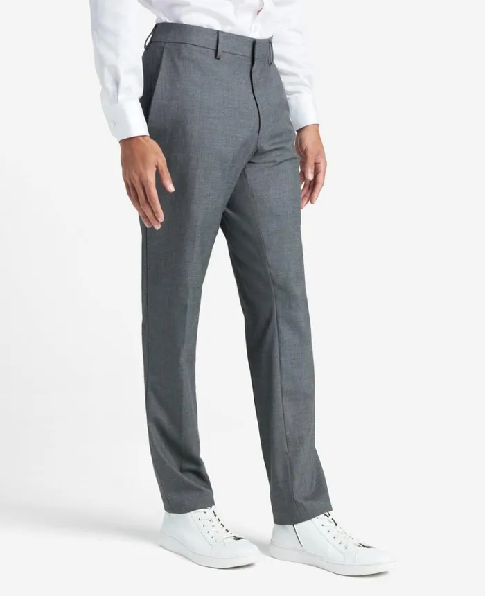 Kenneth Cole Dress Pants Men Premium Stretch Twill SlimFit Flex Waistband Dress Pant Med Grey Kenneth Cole Dress Pants Men Premium Stretch Twill SlimFit Flex Waistband Dress Pant Med Grey