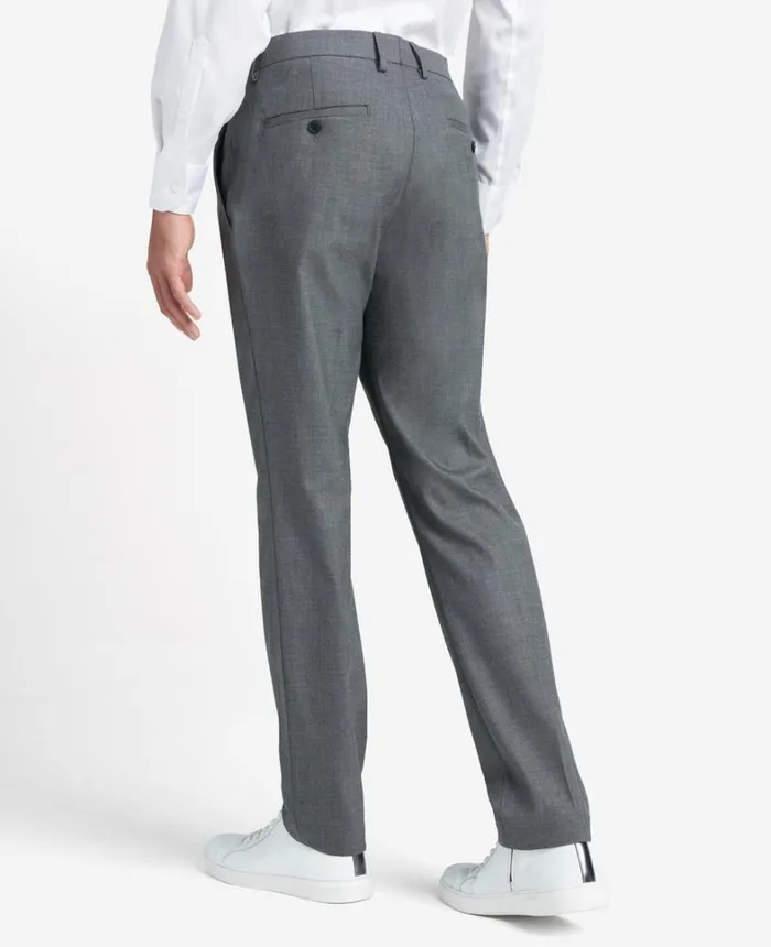 Kenneth Cole Dress Pants Men Premium Stretch Twill SlimFit Flex Waistband Dress Pant Med Grey Kenneth Cole Dress Pants Men Premium Stretch Twill SlimFit Flex Waistband Dress Pant Med Grey