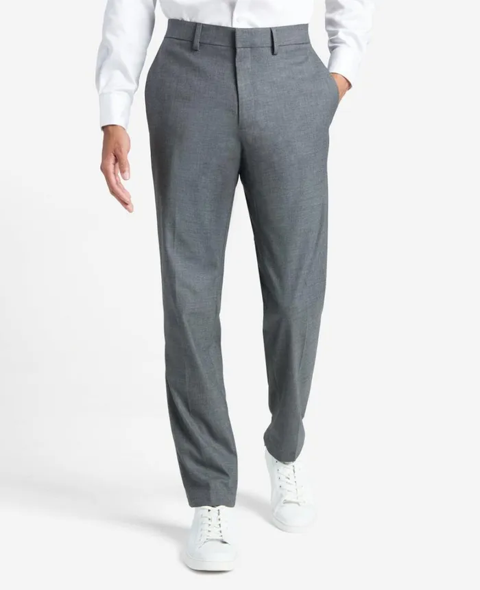 Kenneth Cole Dress Pants Men Premium Stretch Twill SlimFit Flex Waistband Dress Pant Med Grey Kenneth Cole Dress Pants Men Premium Stretch Twill SlimFit Flex Waistband Dress Pant Med Grey