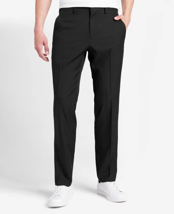 Kenneth Cole Dress Pants Men SlimFit Stretch Twill Dress Pant Black Kenneth Cole Dress Pants Men SlimFit Stretch Twill Dress Pant Black