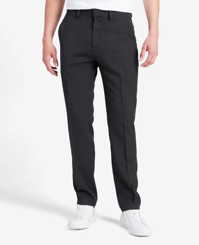 Kenneth Cole Dress Pants Men SlimFit Tic Weave Dress Pant Charcoal Kenneth Cole Dress Pants Men SlimFit Tic Weave Dress Pant Charcoal