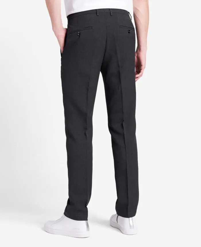 Kenneth Cole Dress Pants Men SlimFit Tic Weave Dress Pant Charcoal Kenneth Cole Dress Pants Men SlimFit Tic Weave Dress Pant Charcoal