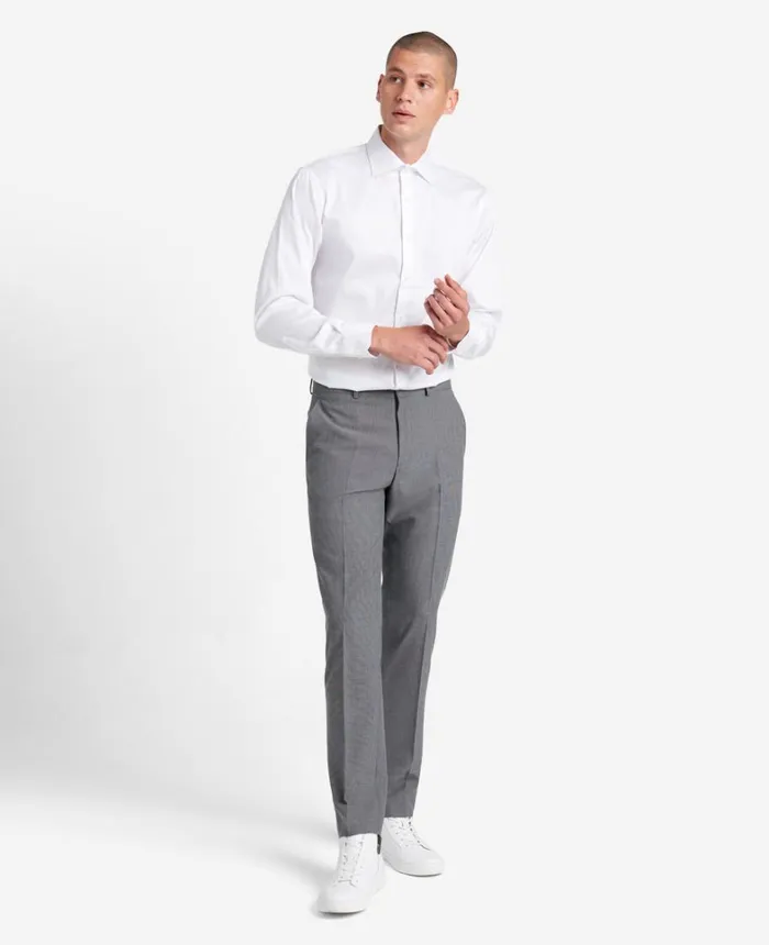 Kenneth Cole Dress Pants Men Stretch Suit Separate Pant Silver Kenneth Cole Dress Pants Men Stretch Suit Separate Pant Silver