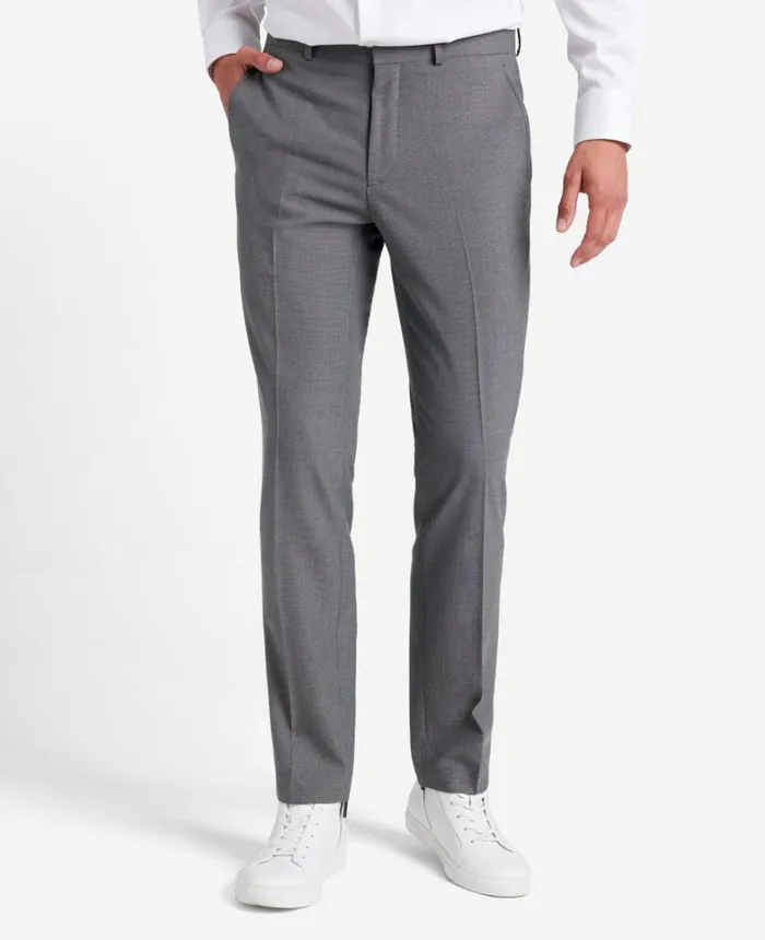 Kenneth Cole Dress Pants Men Stretch Suit Separate Pant Silver Kenneth Cole Dress Pants Men Stretch Suit Separate Pant Silver