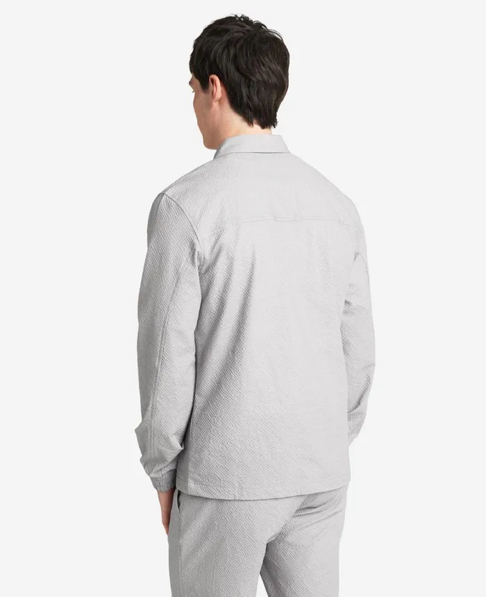 Kenneth Cole Jackets and Outerwear Men Printed Performance Seersucker Jacket Grey Kenneth Cole Jackets and Outerwear Men Printed Performance Seersucker Jacket Grey