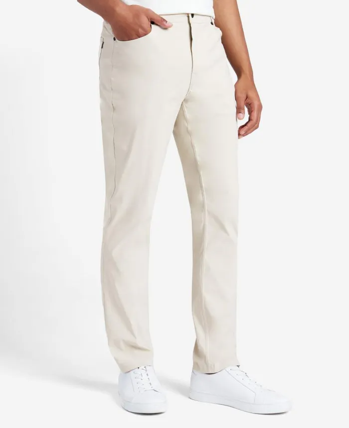 Kenneth Cole Pants Men Original Slim 5Pocket Pant Off White
