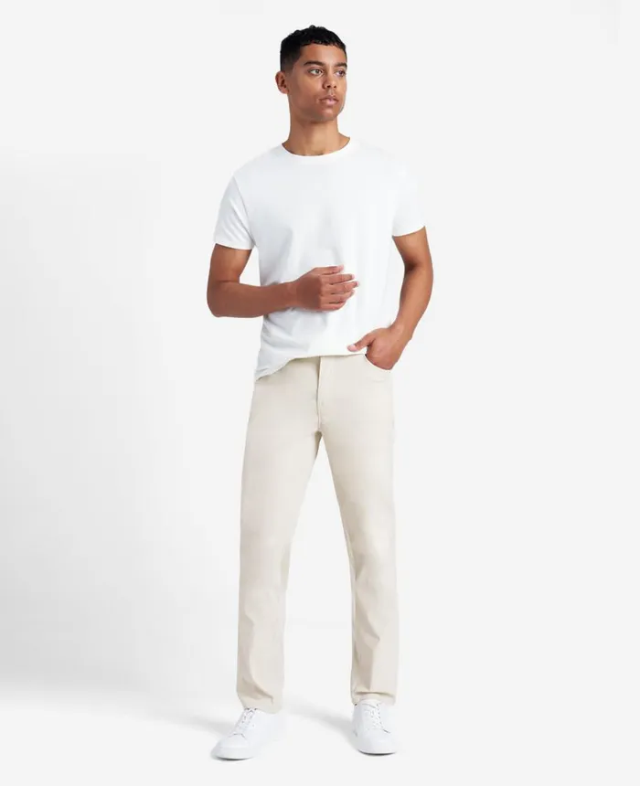 Kenneth Cole Pants Men Original Slim 5Pocket Pant Off White Kenneth Cole Pants Men Original Slim 5Pocket Pant Off White