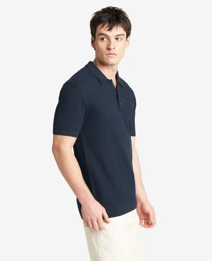Kenneth Cole Polos and TShirts Men The Sweater Polo Navy