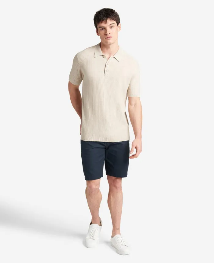 Kenneth Cole Polos and TShirts Men The Sweater Polo Tan Mix