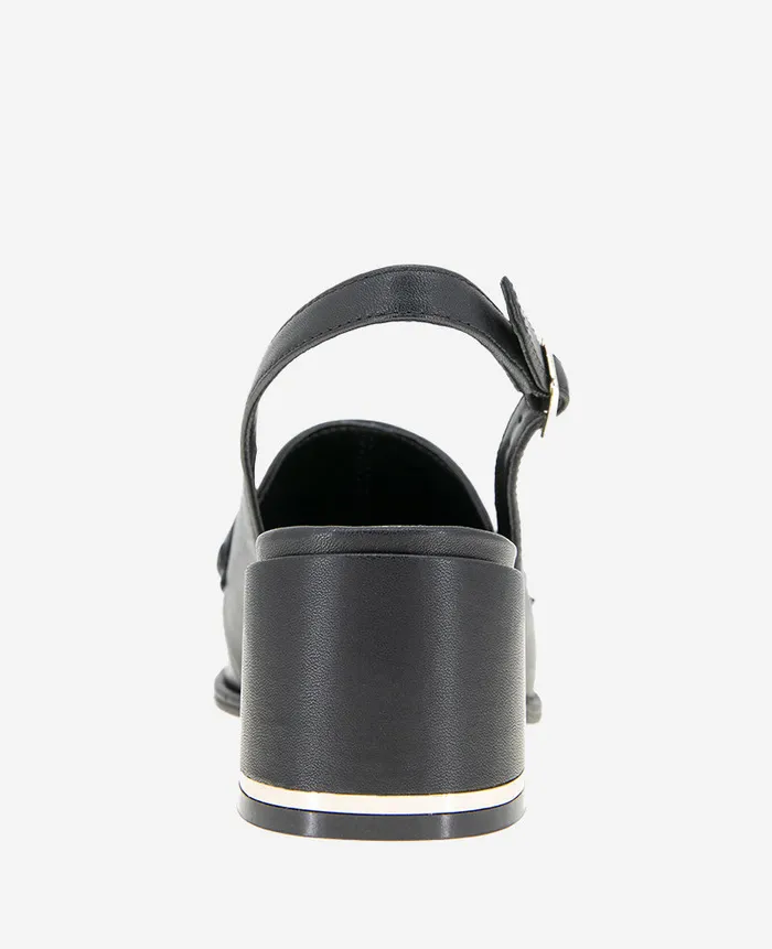 Kenneth Cole Pumps and Heels Women Elina Leather Slingback Loafer Black Leather Kenneth Cole Pumps and Heels Women Elina Leather Slingback Loafer Black Leather