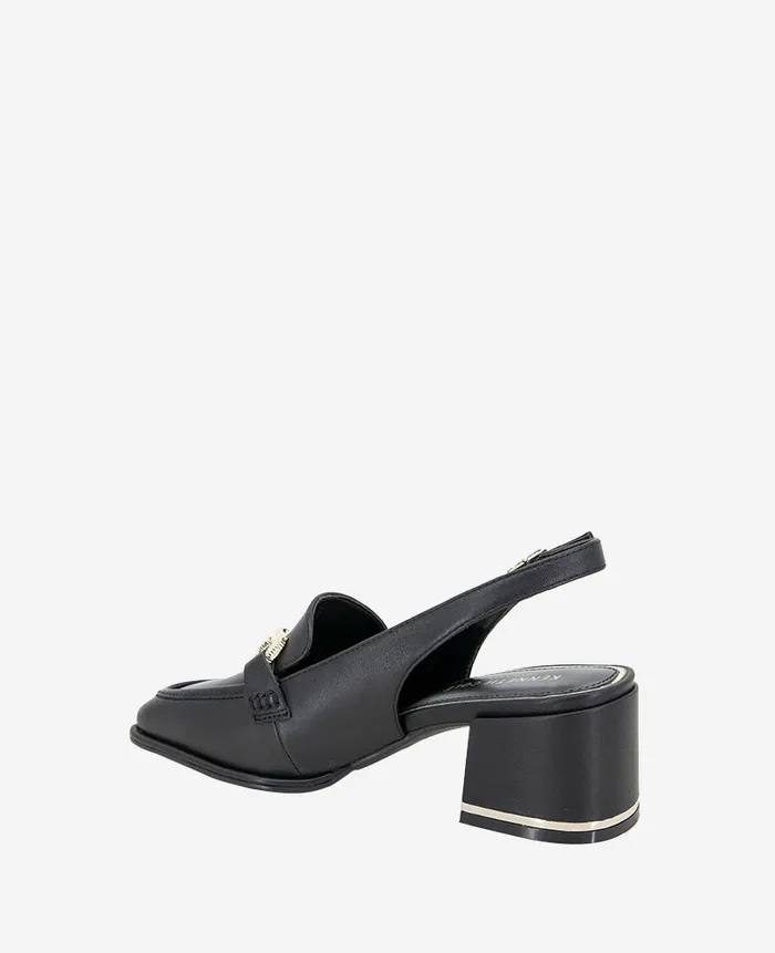 Kenneth Cole Pumps and Heels Women Elina Leather Slingback Loafer Black Leather Kenneth Cole Pumps and Heels Women Elina Leather Slingback Loafer Black Leather