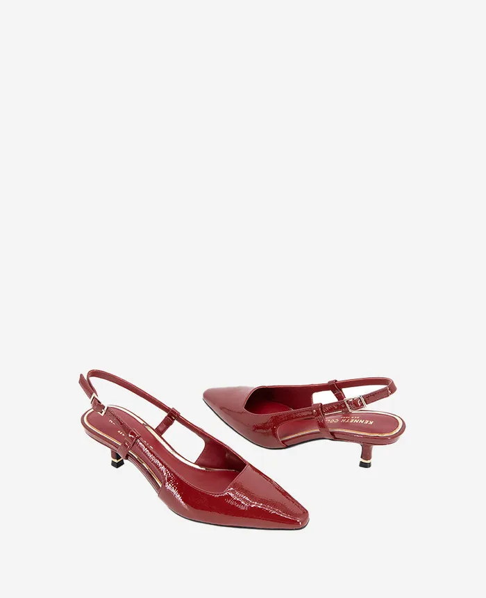 Kenneth Cole Pumps and Heels Women Martha Patent Slingback Heel Rio Red Patent Kenneth Cole Pumps and Heels Women Martha Patent Slingback Heel Rio Red Patent