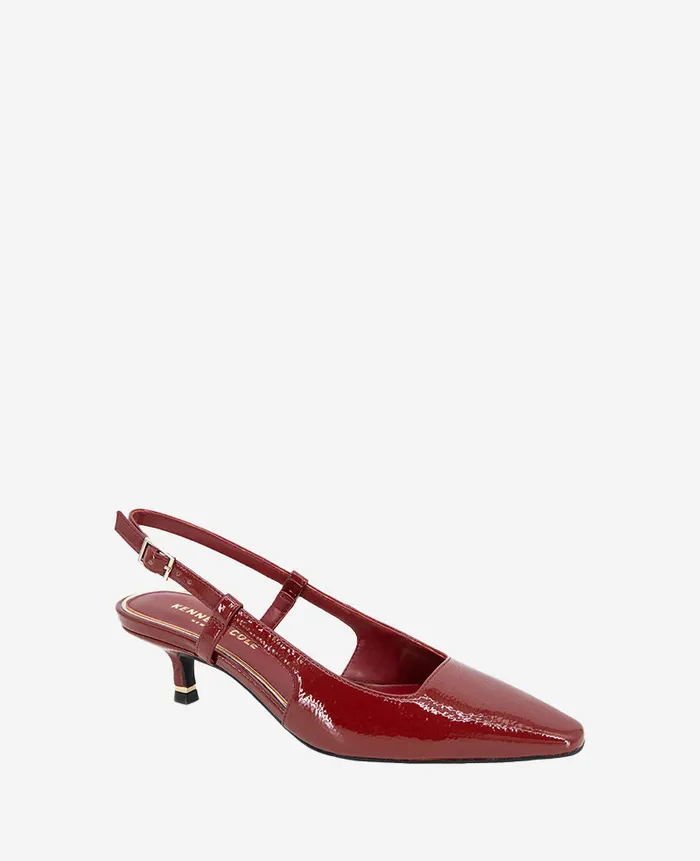 Kenneth Cole Pumps and Heels Women Martha Patent Slingback Heel Rio Red Patent Kenneth Cole Pumps and Heels Women Martha Patent Slingback Heel Rio Red Patent