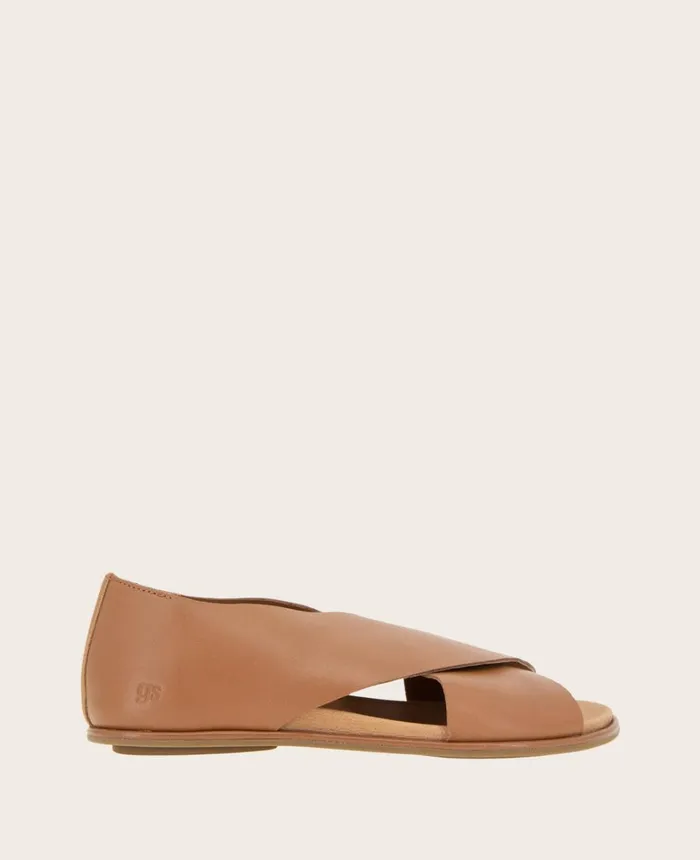 Kenneth Cole Sandals and Wedges Women GENTLE SOULS 8211 Laniey XBand Leather Sandal Luggage