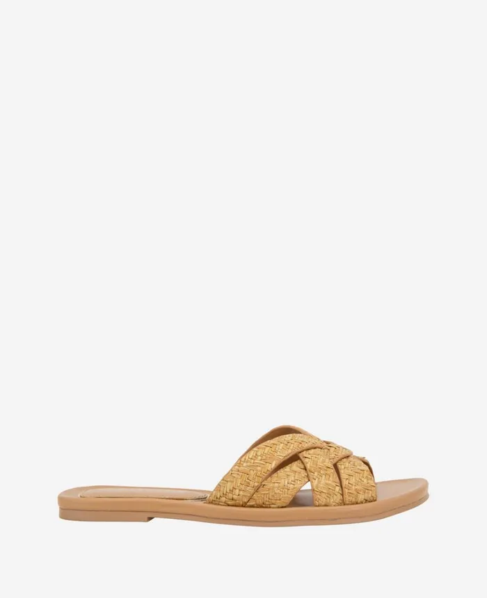 Kenneth Cole Sandals and Wedges Women Jula Flat Sandal Natural Raffia