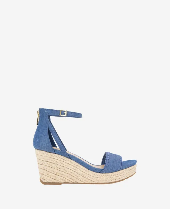 Kenneth Cole Sandals and Wedges Women REACTION 8211 The Colton Espadrille Wedge Sandal Denim