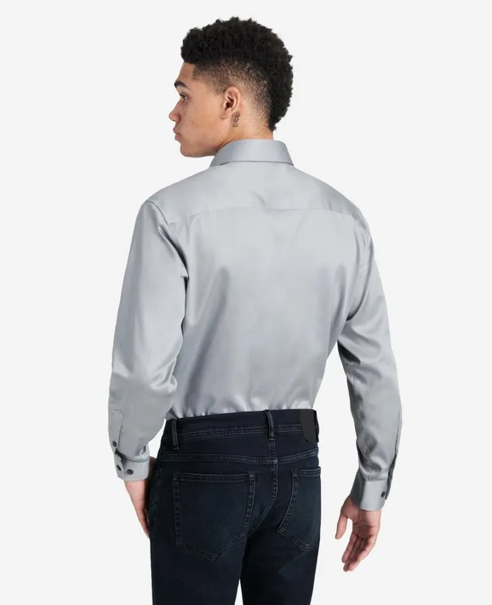Kenneth Cole Shirts Men RegularFit ButtonDown Stretch Dress Shirt With TEK FIT Flint Kenneth Cole Shirts Men RegularFit ButtonDown Stretch Dress Shirt With TEK FIT Flint