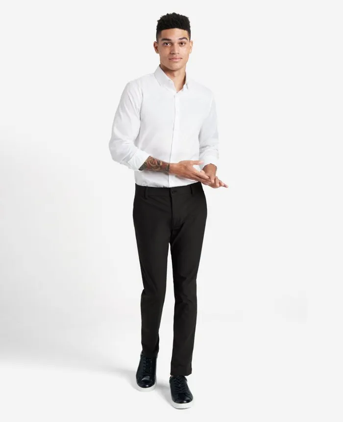 Kenneth Cole Shirts Men SlimFit ButtonDown Stretch Dress Shirt With TEK FIT White Kenneth Cole Shirts Men SlimFit ButtonDown Stretch Dress Shirt With TEK FIT White