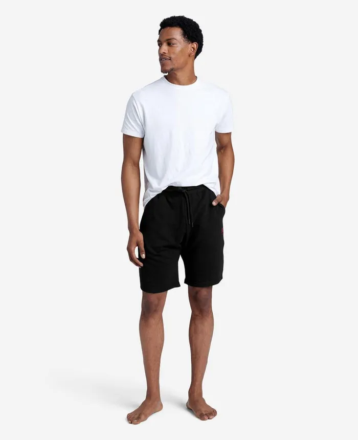 Kenneth Cole Shorts Men French Terry Logo Short Black Combo Kenneth Cole Shorts Men French Terry Logo Short Black Combo