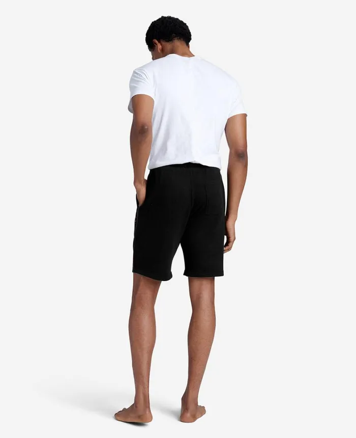Kenneth Cole Shorts Men French Terry Logo Short Black Combo Kenneth Cole Shorts Men French Terry Logo Short Black Combo