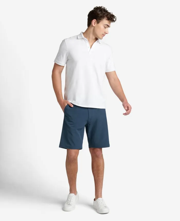 Kenneth Cole Shorts Men Performance Tech Short Medium Blue