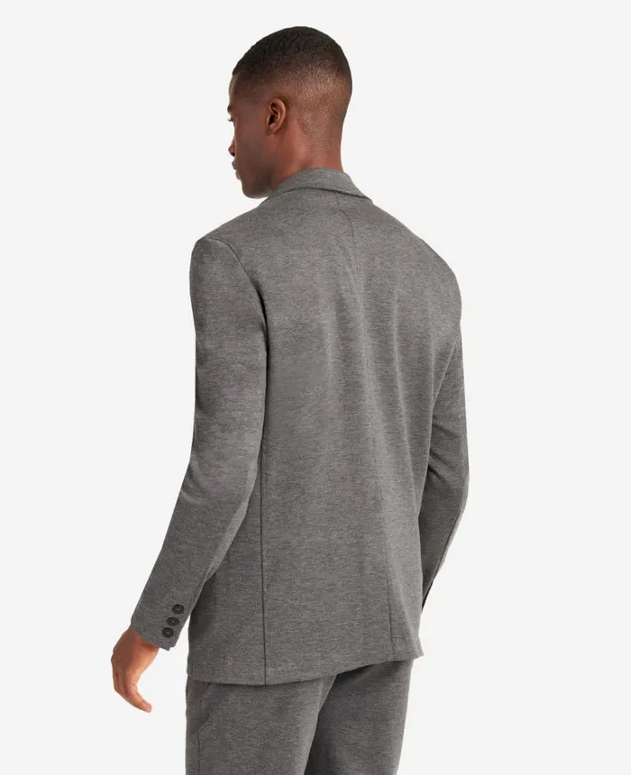Kenneth Cole Suits and Suit Separates Men Knit Tailored Jacket Black Heather Kenneth Cole Suits and Suit Separates Men Knit Tailored Jacket Black Heather