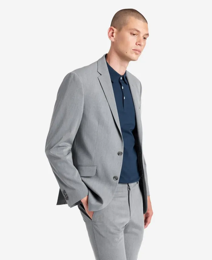 Kenneth Cole Suits and Suit Separates Men SlimFit Stretch Suit Separate Jacket Light Grey Kenneth Cole Suits and Suit Separates Men SlimFit Stretch Suit Separate Jacket Light Grey