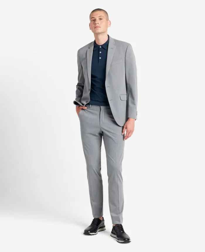 Kenneth Cole Suits and Suit Separates Men SlimFit Stretch Suit Separate Jacket Light Grey Kenneth Cole Suits and Suit Separates Men SlimFit Stretch Suit Separate Jacket Light Grey