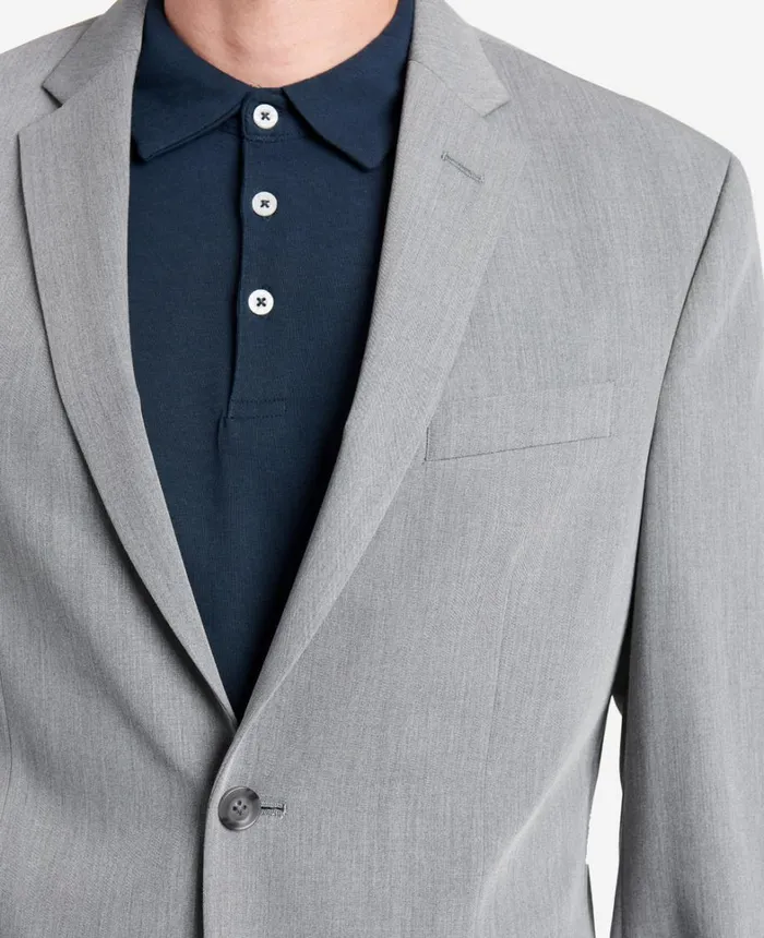 Kenneth Cole Suits and Suit Separates Men SlimFit Stretch Suit Separate Jacket Light Grey Kenneth Cole Suits and Suit Separates Men SlimFit Stretch Suit Separate Jacket Light Grey