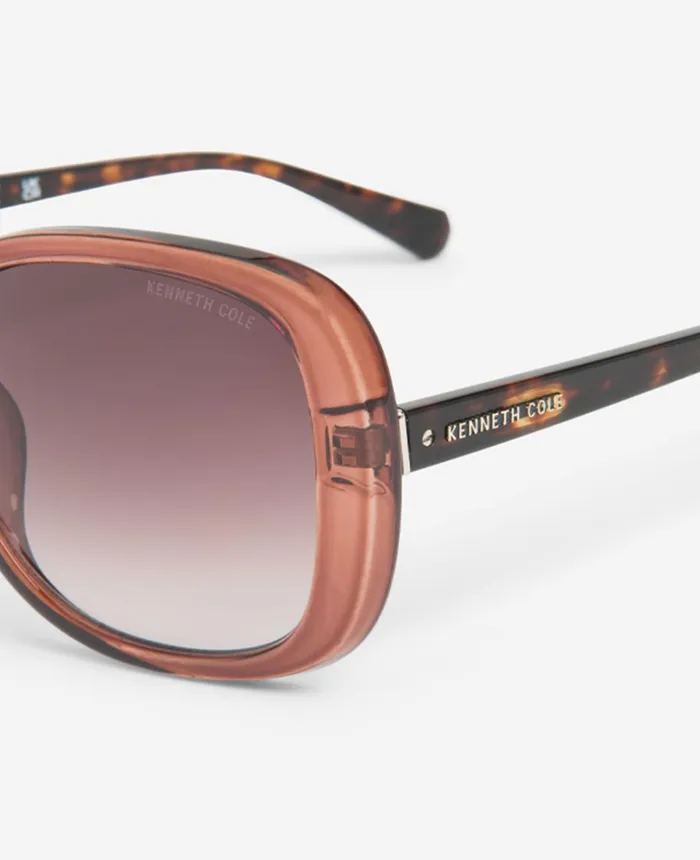 Kenneth Cole Sunglasses Women Ultem Oversized Square Sunglasses Brown Kenneth Cole Sunglasses Women Ultem Oversized Square Sunglasses Brown