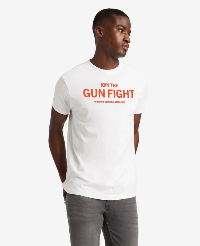Kenneth Cole TShirts MenWomen Site Exclusive Join The Gun Fight TShirt White Kenneth Cole TShirts MenWomen Site Exclusive Join The Gun Fight TShirt White