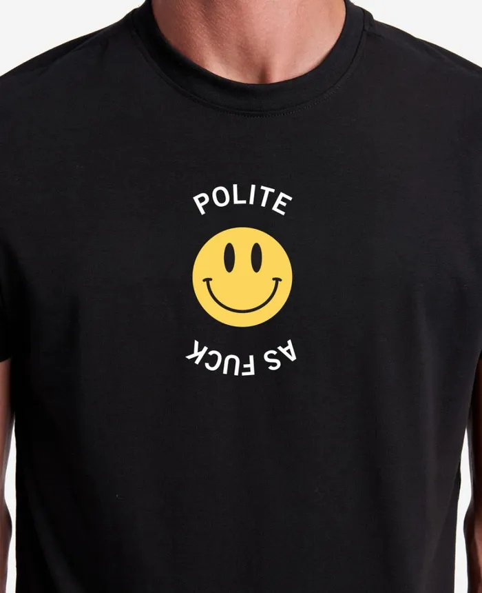 Kenneth Cole TShirts MenWomen Site Exclusive Polite As Fuck TShirt Black Kenneth Cole TShirts MenWomen Site Exclusive Polite As Fuck TShirt Black