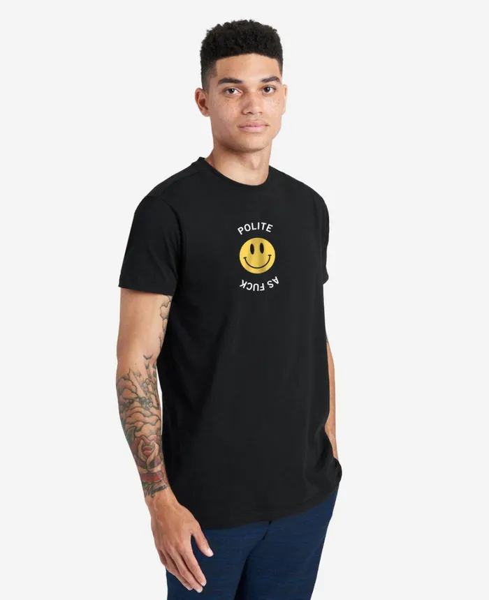 Kenneth Cole TShirts MenWomen Site Exclusive Polite As Fuck TShirt Black Kenneth Cole TShirts MenWomen Site Exclusive Polite As Fuck TShirt Black