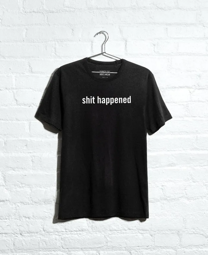 Kenneth Cole TShirts MenWomen Site Exclusive Shit Happened TShirt Black