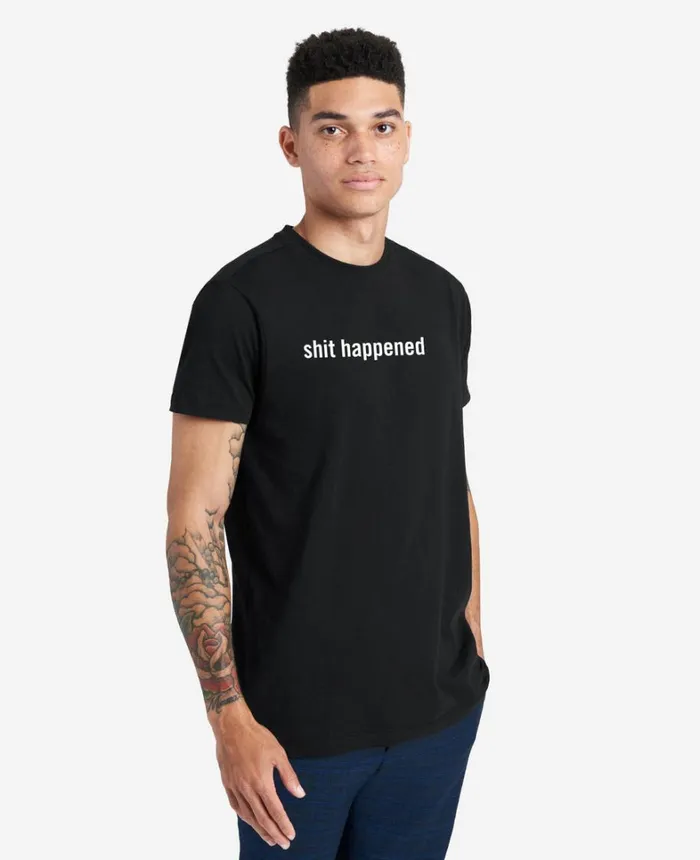 Kenneth Cole TShirts MenWomen Site Exclusive Shit Happened TShirt Black Kenneth Cole TShirts MenWomen Site Exclusive Shit Happened TShirt Black
