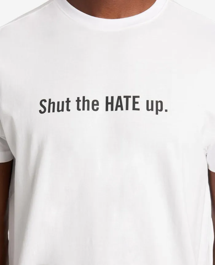 Kenneth Cole TShirts MenWomen Site Exclusive Shut The Hate Up TShirt White Kenneth Cole TShirts MenWomen Site Exclusive Shut The Hate Up TShirt White