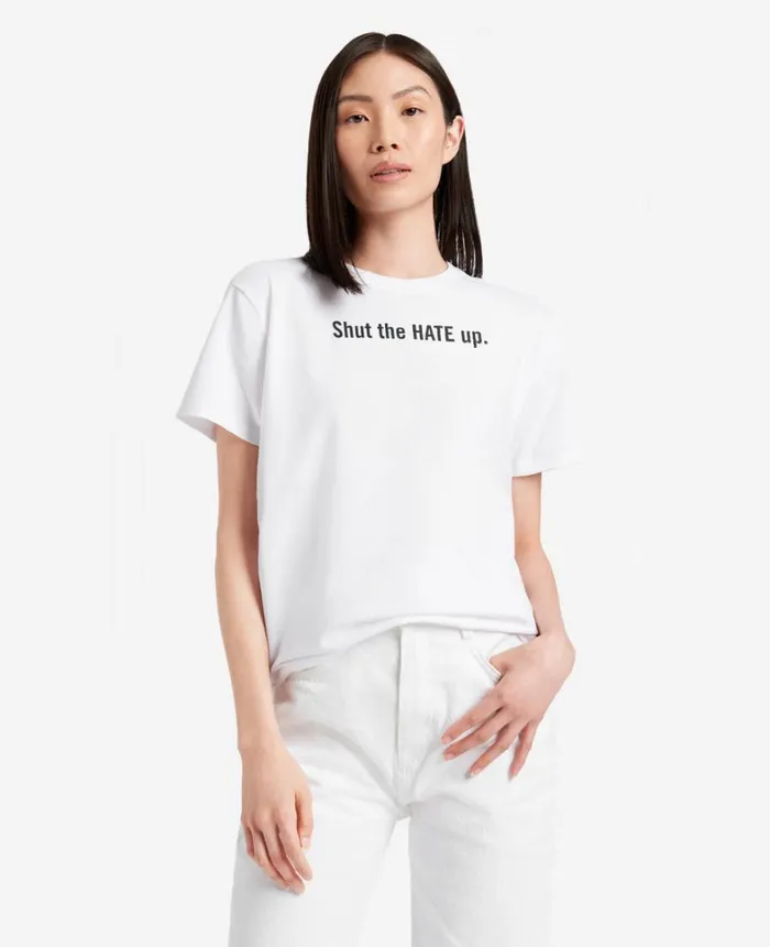 Kenneth Cole TShirts MenWomen Site Exclusive Shut The Hate Up TShirt White Kenneth Cole TShirts MenWomen Site Exclusive Shut The Hate Up TShirt White