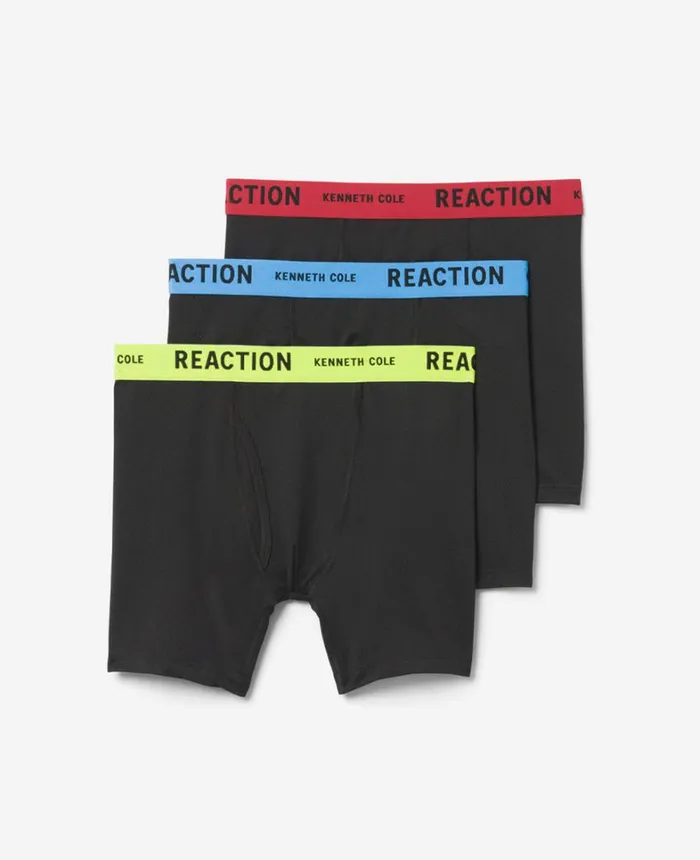 Kenneth Cole Underwear and Loungewear Men Micro Stretch Mesh Boxer Briefs 3Pack Blackpopwb Kenneth Cole Underwear and Loungewear Men Micro Stretch Mesh Boxer Briefs 3Pack Blackpopwb