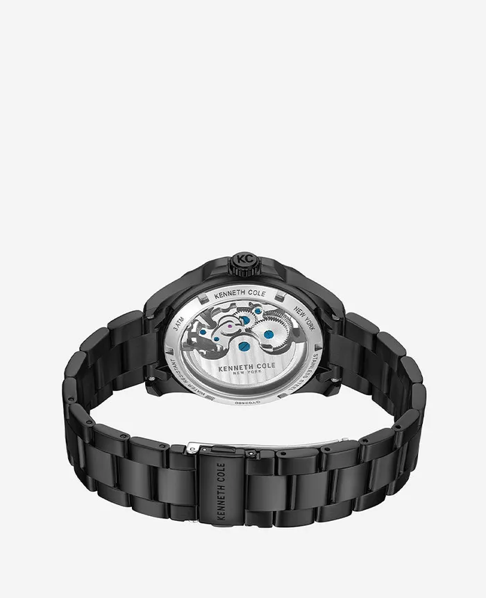 Kenneth Cole Watches Men Kenneth Cole New York Automatic Bracelet Watch Black Kenneth Cole Watches Men Kenneth Cole New York Automatic Bracelet Watch Black