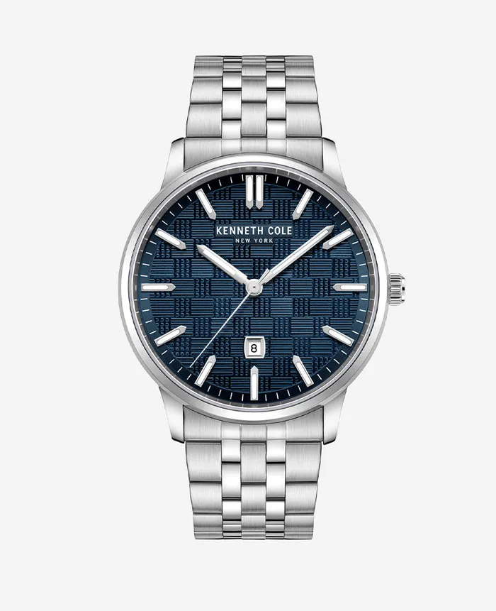 Kenneth Cole Watches Men Modern Classic Stainless Steel Watch Silver