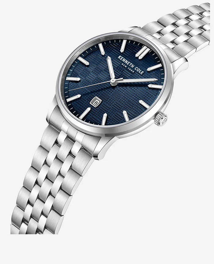 Kenneth Cole Watches Men Modern Classic Stainless Steel Watch Silver Kenneth Cole Watches Men Modern Classic Stainless Steel Watch Silver