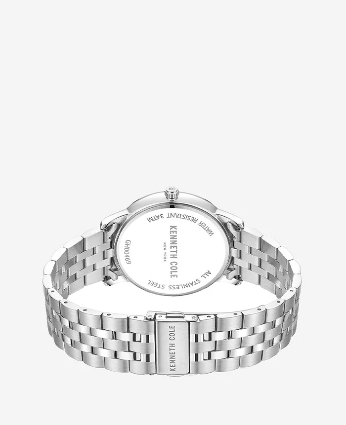 Kenneth Cole Watches Men Modern Classic Stainless Steel Watch Silver Kenneth Cole Watches Men Modern Classic Stainless Steel Watch Silver