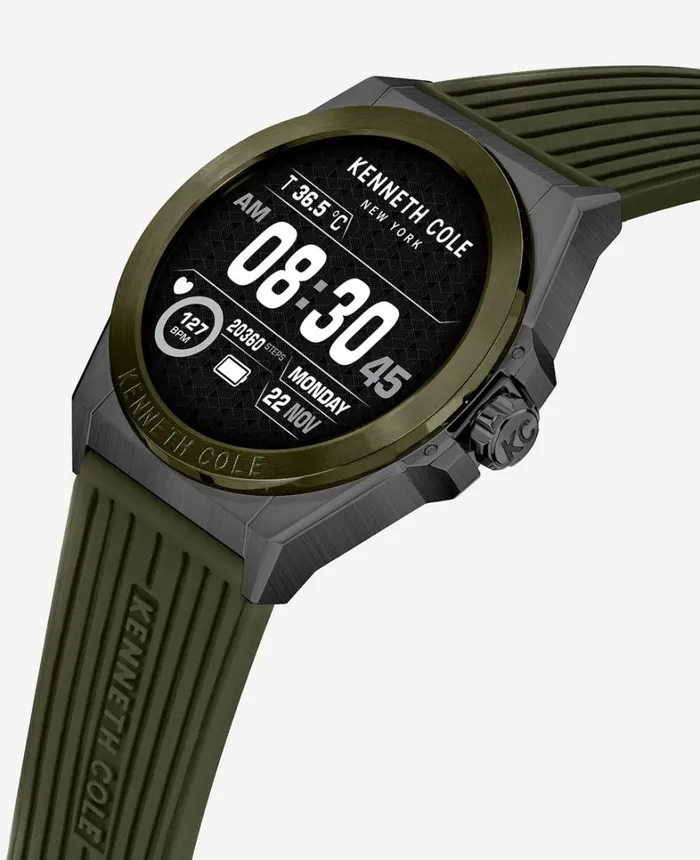 Kenneth Cole Watches Men The Wellness Smartwatch 20 With Interchangeable Band Set Olive