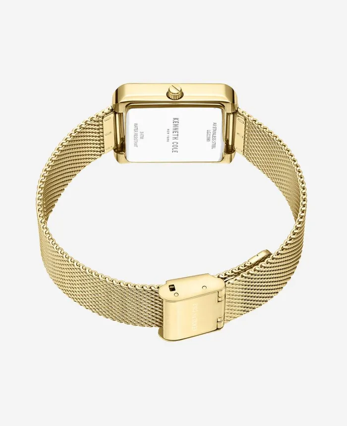 Kenneth Cole Watches Women Automatic CrystalEmbellished Water Resistant Mesh Strap Watch Gold Kenneth Cole Watches Women Automatic CrystalEmbellished Water Resistant Mesh Strap Watch Gold