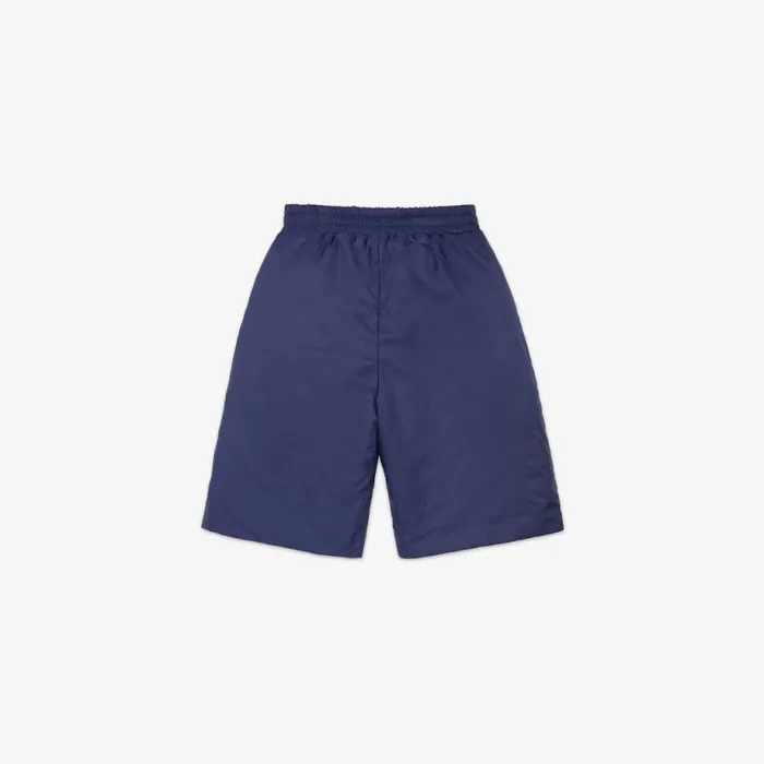 Kids Blue Nylon And Ff Reversible Bermudas Blue Fendi Ready To Wear