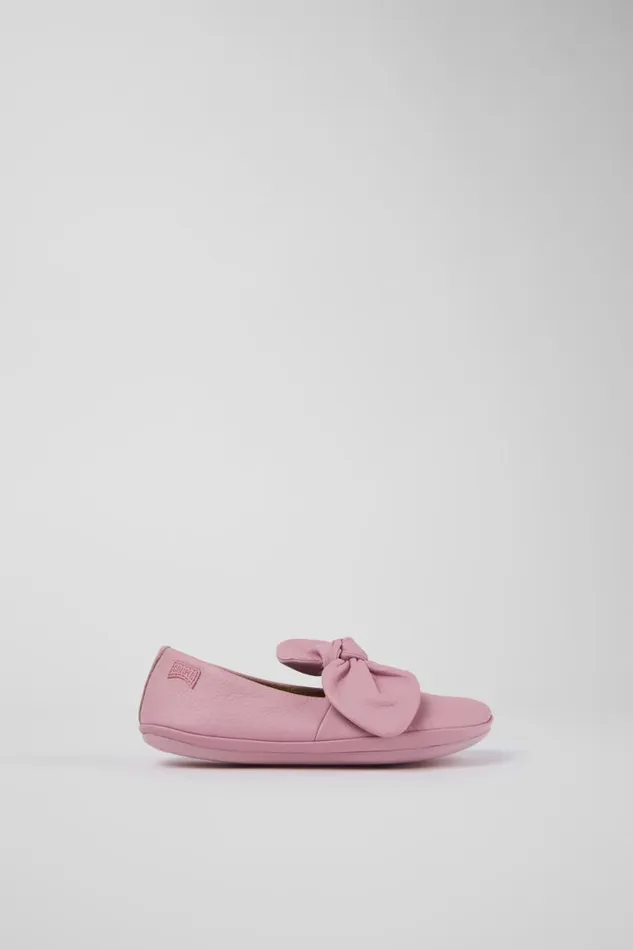 Kids Camper Ballerinas Right Pink Leather Mary Jane Kids Camper Ballerinas Right Pink Leather Mary Jane