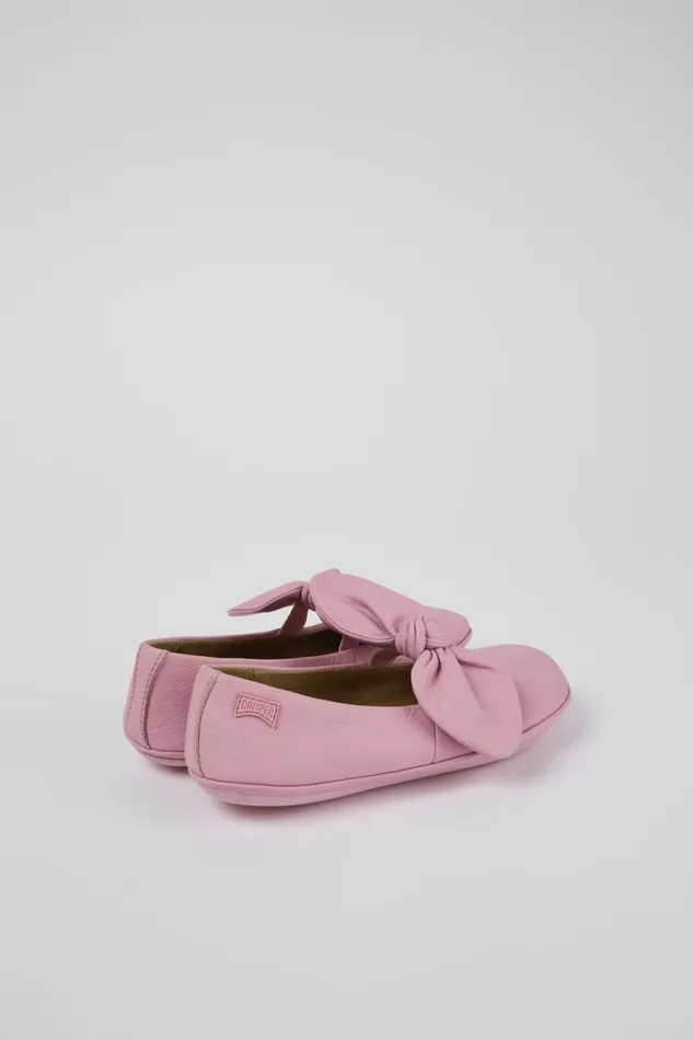 Kids Camper Ballerinas Right Pink Leather Mary Jane Kids Camper Ballerinas Right Pink Leather Mary Jane